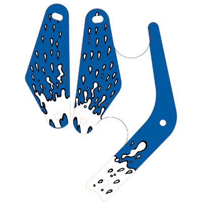 White Water - Slingshot Plastics (pair)