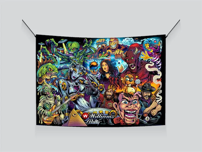 Vinyl Banner Large 6(1,8M) ×4 (1,2M) feet - Williams Mashup VOL 1 - 3