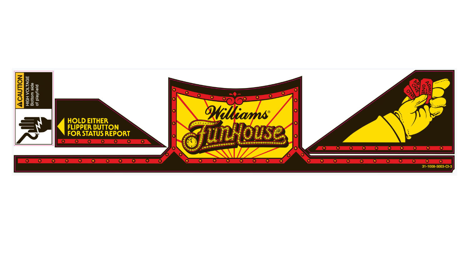 Funhouse Apron Decal Set