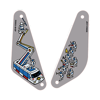 Bride of PinbotSlingshot-plastics (pair)