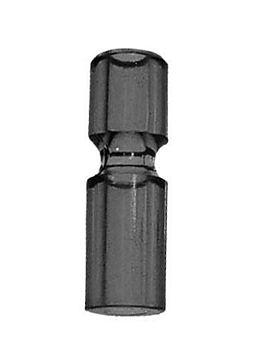 Narrow Plastic Post - Black (opaque)