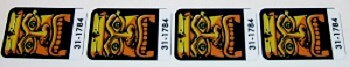 Indiana Jones Target Decal Set (LAMINATED)