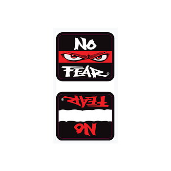 No Fear - Spinnerdekaler laminerade