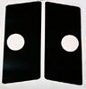 Flipper Button Cabinet Protectors - Transparent with hole (pair)