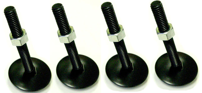 Fot till flipperben (Leg Leveler) - 3" Svart
