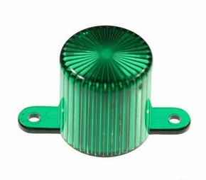 Plastic Light Dome, screw tabs - Green