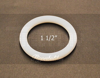 1 1/2" vit gummiring - Premium