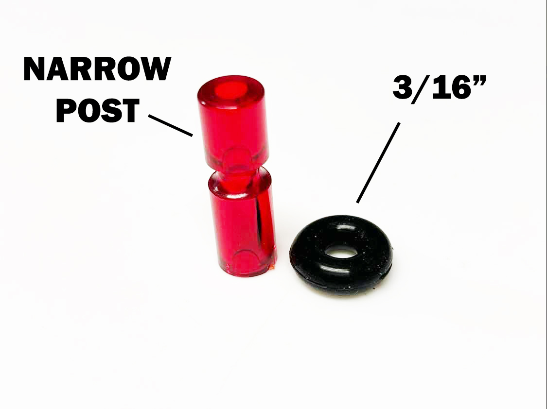 Narrow Plastic Post - teal (transparent) - 2