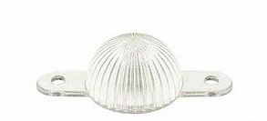 Plastic Mini Light Domes With Screw Tabs - Clear