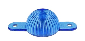 Plastic Mini Light Domes With Screw Tabs - Blue