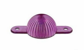 Plastic Mini Light Domes With Screw Tabs - Purple