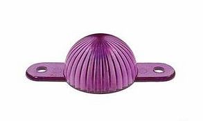 Plastic Mini Light Domes With Screw Tabs - Purple