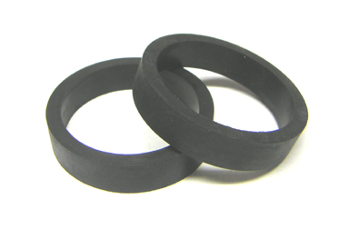 Flippergummi, svart 3/8"