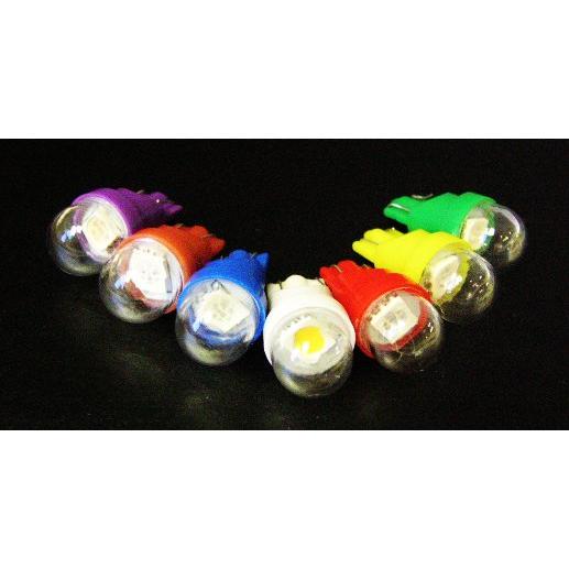 Premium Ghost Buster 1-SMD-LED #555 Wedge Base Lamp With Clear Dome - Warm White