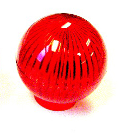 Scared Stiff Red Globe Lamp Dome