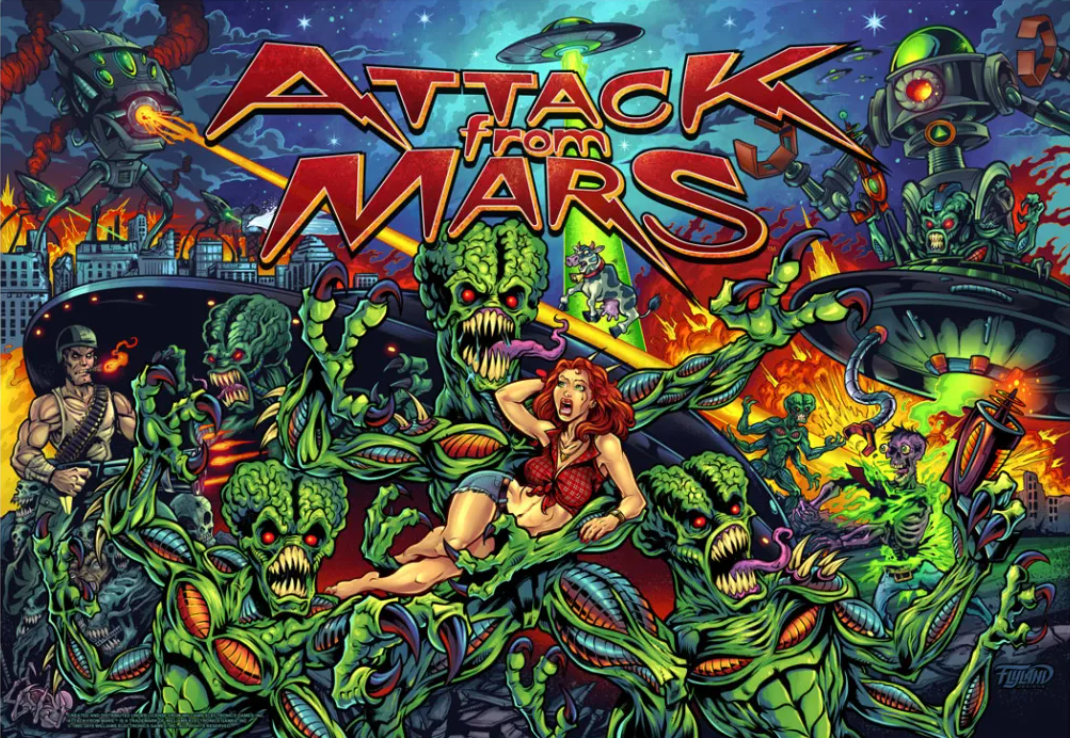 Attack From Mars - Alternate Translite - Officially Licensed!