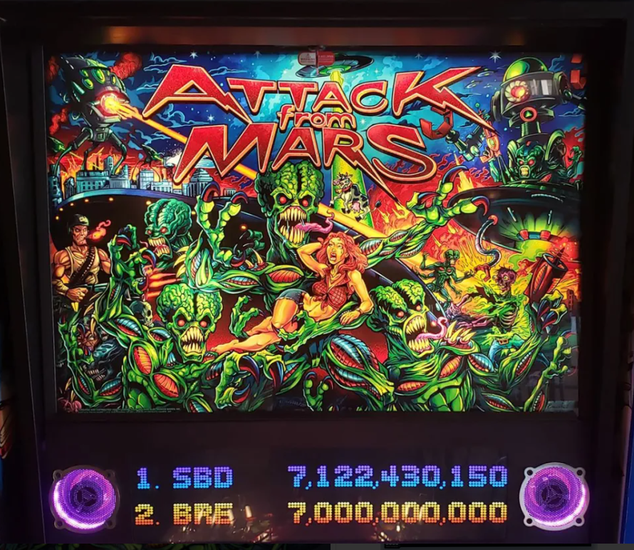 Attack From Mars - Alternate Translite - Officially Licensed! - 2