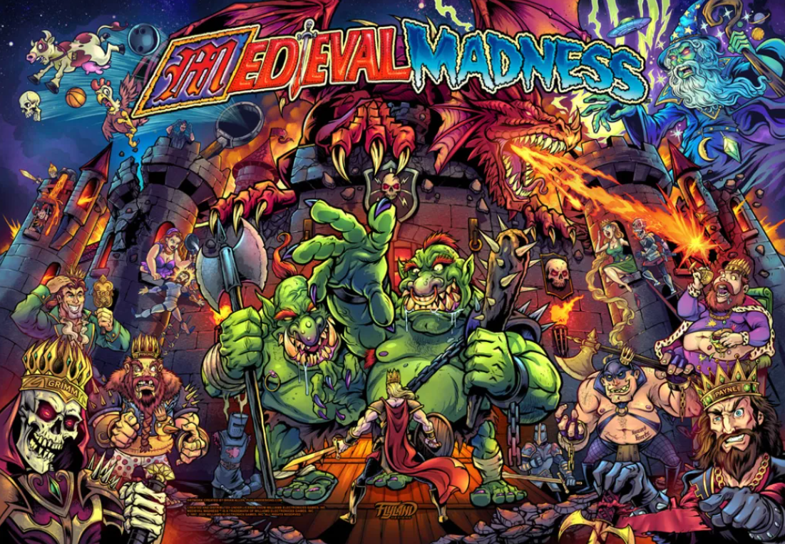 Medieval Madness - Alternate Translite - Officially Licensed!