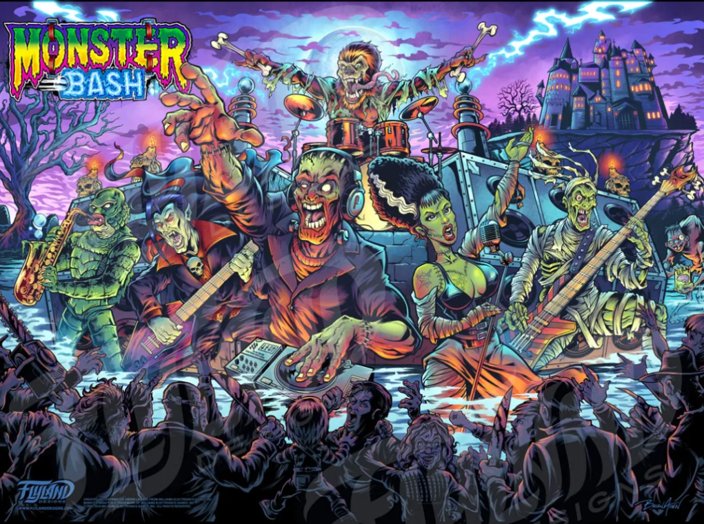 Monster Bash - Alternate Translite - Officially Licensed!
