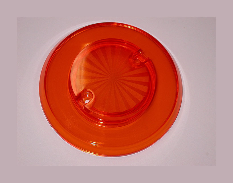 Sun Burst Bumper Cap - Orange Transparent