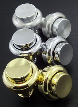 Flipperknapp premium - aluminium