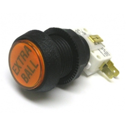 Williams/Bally Orange "Extra Ball" Button Assembly