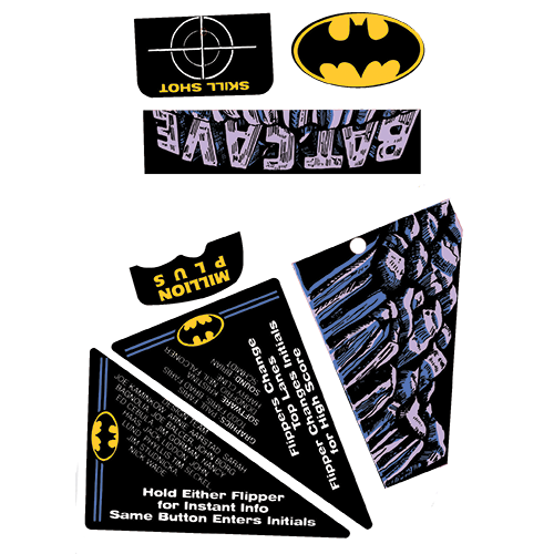 Batman (Data East) Decal Set 3
