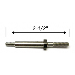 2-1/2" Tall Metal Post With #10 Threaded Base and #6 threaded Top