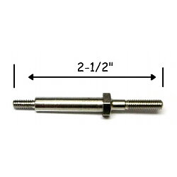 2-1/2" Tall Metal Post With #10 Threaded Base and #6 threaded Top