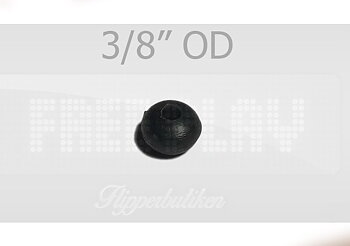 3/8" (ytterdiameter) svart gummiring - Premium