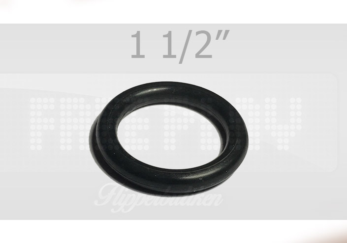 1 1/2" Black Rubber Ring - Premium