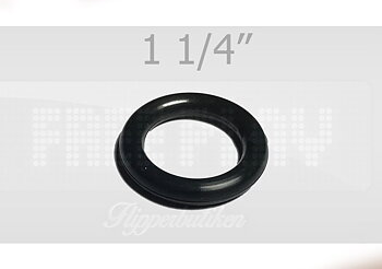 1 1/4" svart gummiring - Premium