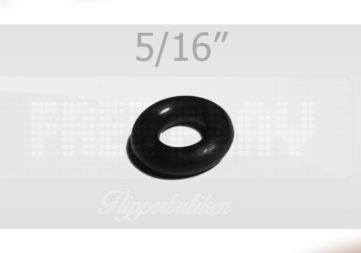 5/16" svart gummiring - Premium