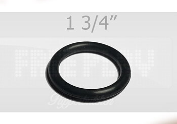 1 3/4" svart gummiring - Premium