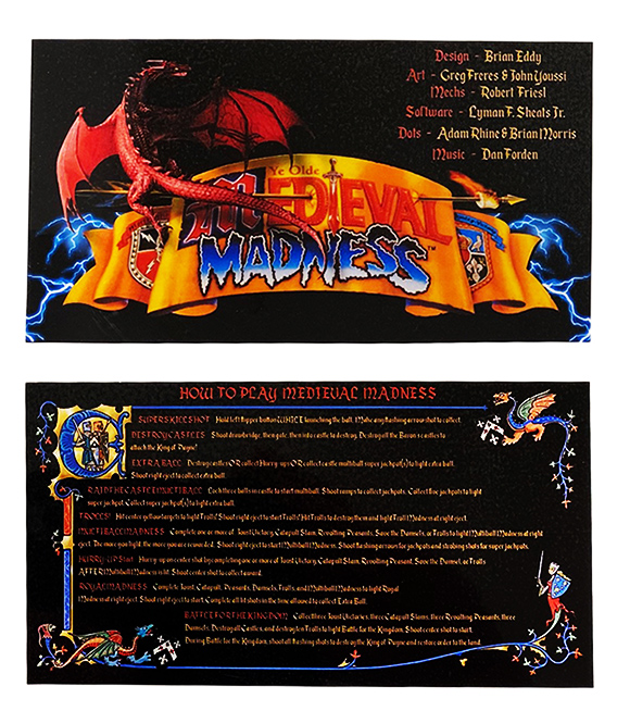 Instruktionskort - Medieval Madness