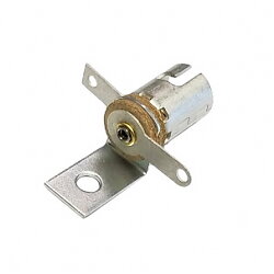 Miniature Bayonet Base 2-Lead Socket With Laydown Mounting Bracket