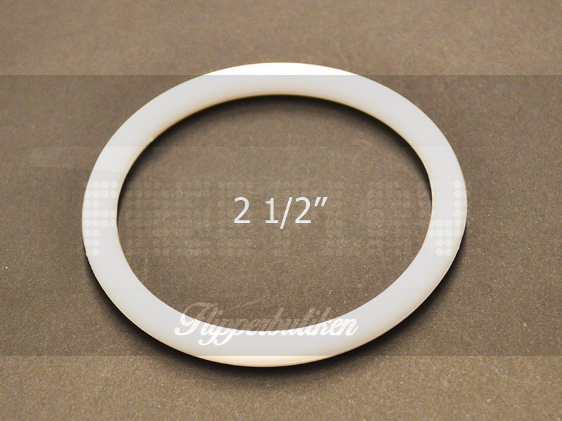 2 1/2" White Rubber Ring - Premium