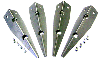Cabinet Protectors "Invisible" (set of 4) - Metal