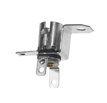  Miniature Bayonet Base 3-Lead Socket With Short Mounting Bracket