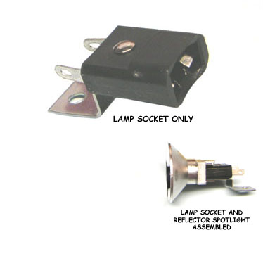 Miniature wedge Base 2-Lead Socket With Rear Mounting Bracket