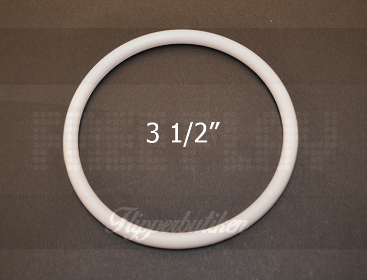 3 1/2" vit gummiring - Premium
