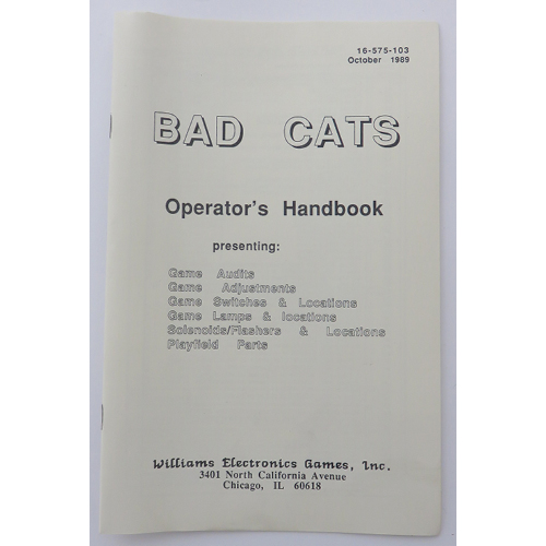 Bad Cats - Operator Handbook