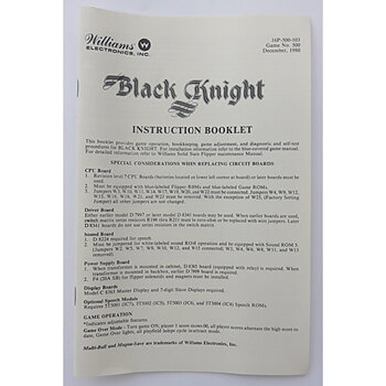 Black Knight - Operator Instruction Booklet