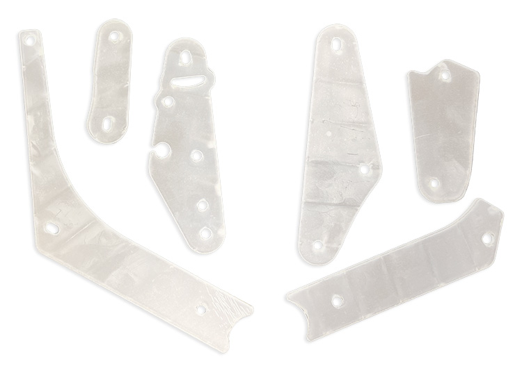 Jaws  Blue Colored PETG Plastic Protector Set