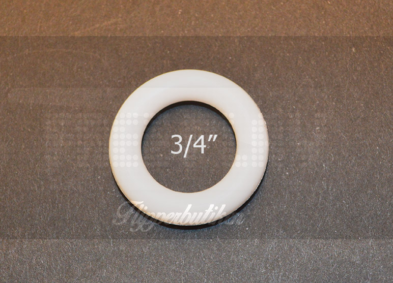 3/4" White Rubber Ring - Premium
