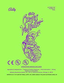 Cirqus Voltaire (Bally) - Manual
