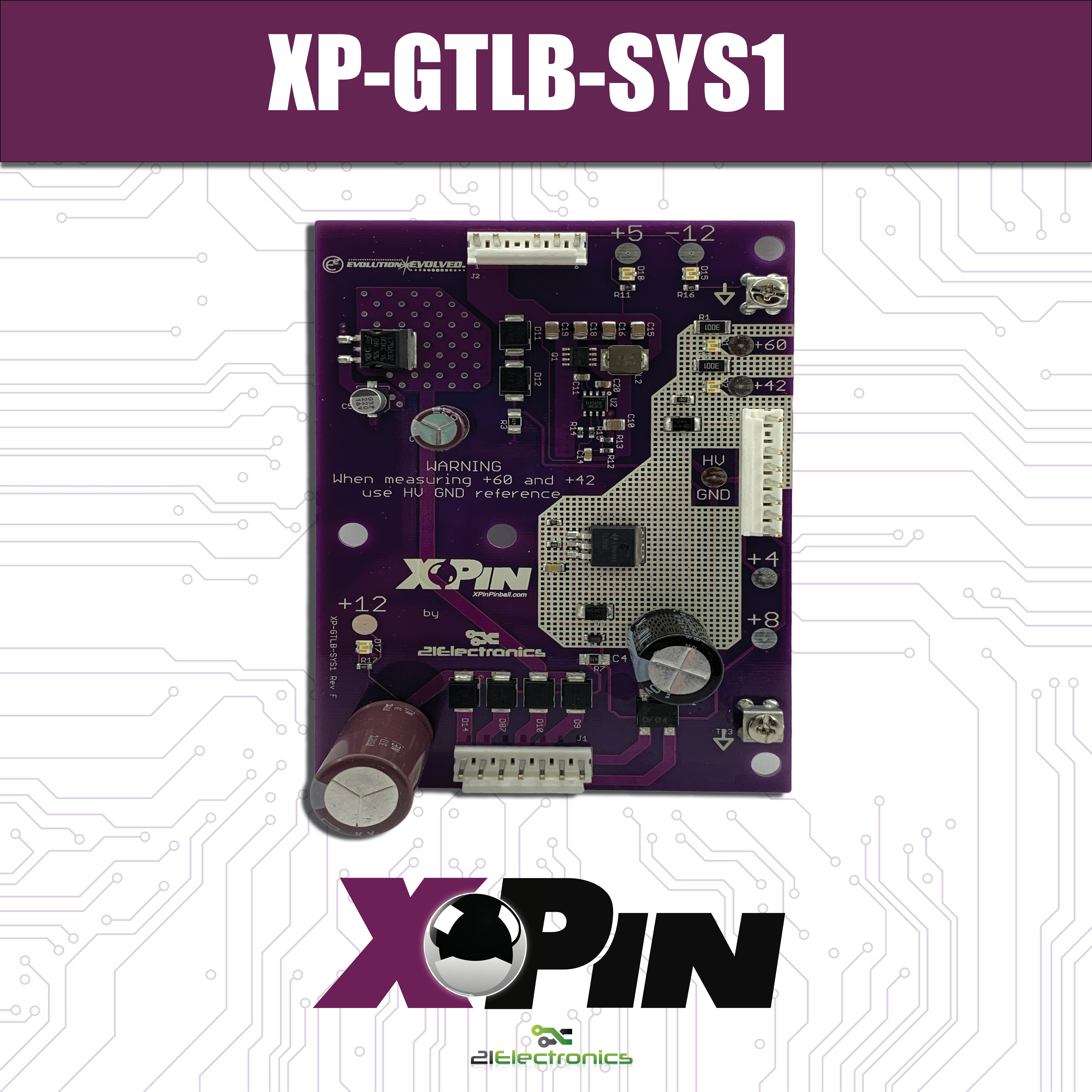 XP-GTLB-SYS1 Power Supply for Gottlieb Games