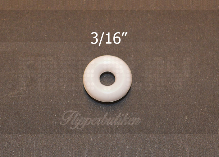 3/16" White Rubber Ring - Premium