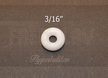 3/16" vit gummiring - Premium