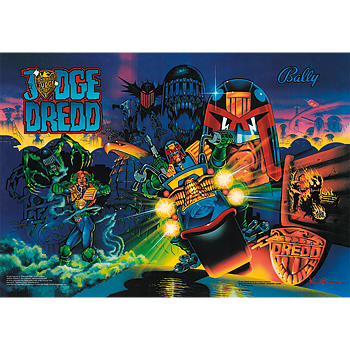 Judge Dredd - Backglass (3 mm acryl)